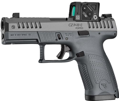 CZ P-10 C OR PORTED 9MM 4″ FS – 10RD BLACK WITH COA