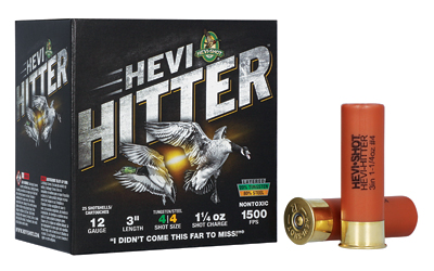 HEVI-HITTER 12GA 3″ 1.25OZ #4 TG/STL