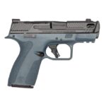 S&W PC Shield-X Carry Comp Blue Titanium Handgun 9mm Luger 13(1)&15(1)rd Magazines 3.6″ Ported Barrel Thumb Safety