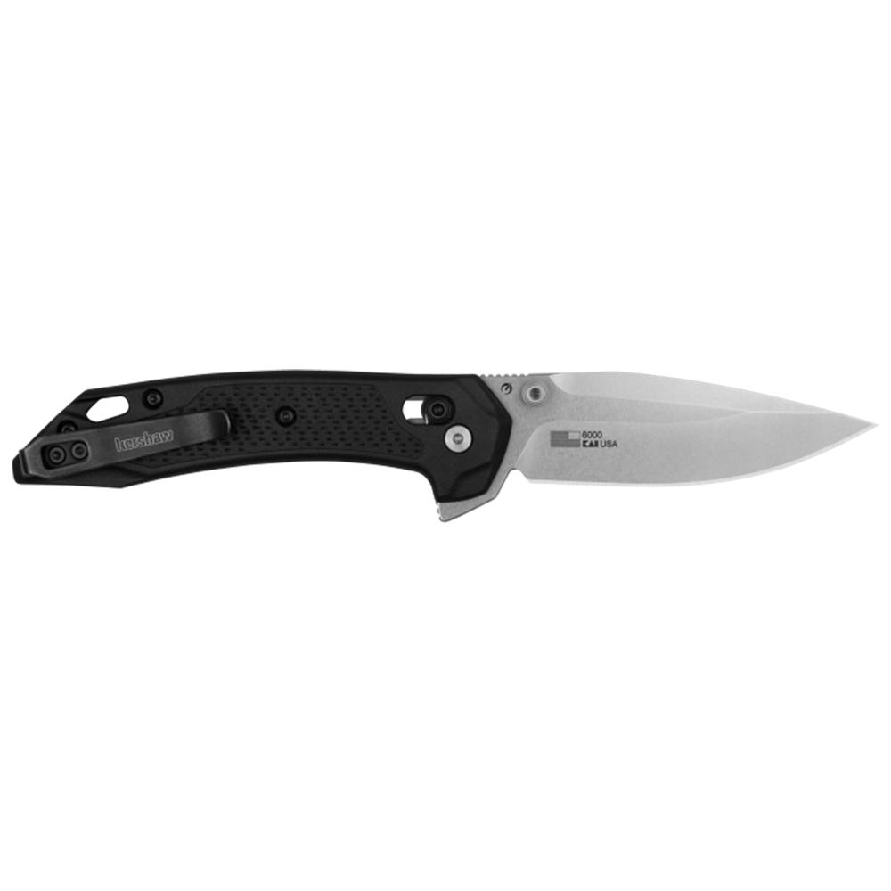Kershaw Bonneville Folding Knife 3-1/5″ Modified Clip Point Blade Black