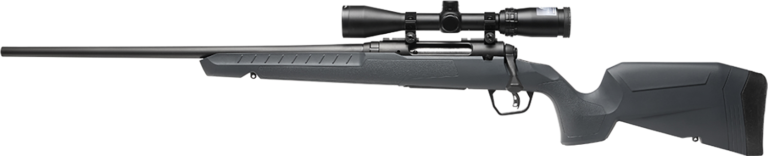Savage Arms 32209 Axis 2 XP Combo 308 Win 4+1 22″ Black Sporter Barrel, Black Drilled & Tapped Steel Receiver, Fixed Gray Synthetic Stock, Left Hand, Boresighted 3-9×40
