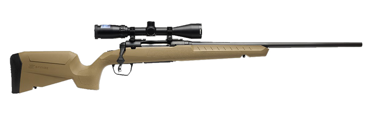 SAVAGE ARMS AXIS 2 CPT 6.5CR BL/FDE PKG  #