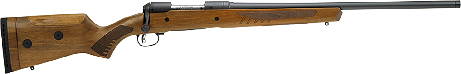 Savage Arms 57424 110 Classic Full Size 243 Win 4+1 22″ Matte Black Threaded Barrel, Matte Black Drilled & Tapped Carbon Steel Receiver, Adj Comb & LOP Satin Walnut Stock, Right Hand