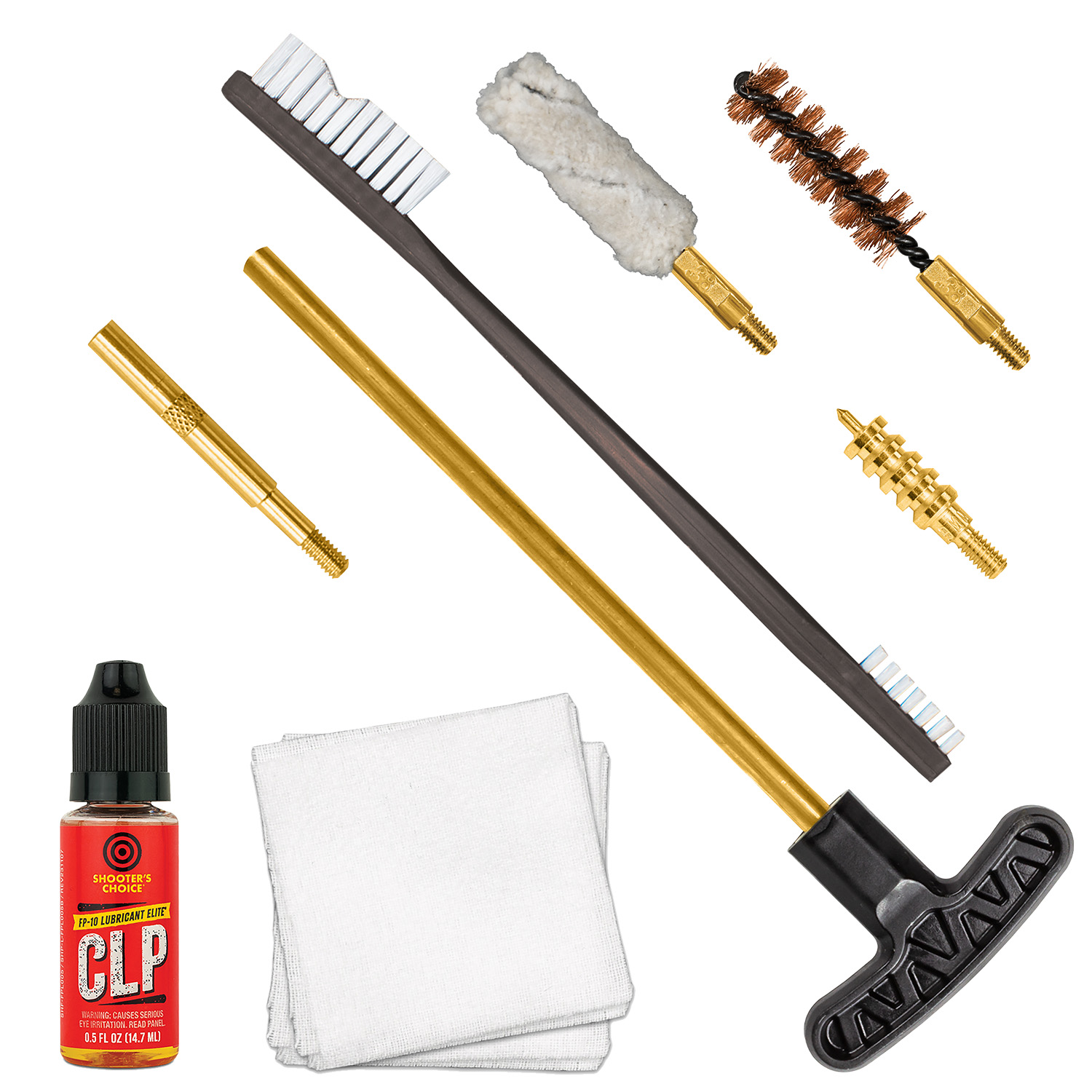 Otis FGSRS9MM 9mm Cleaning Kit For Pistol 9mm/.375/.38 Cal Yellow Plastic Box Case