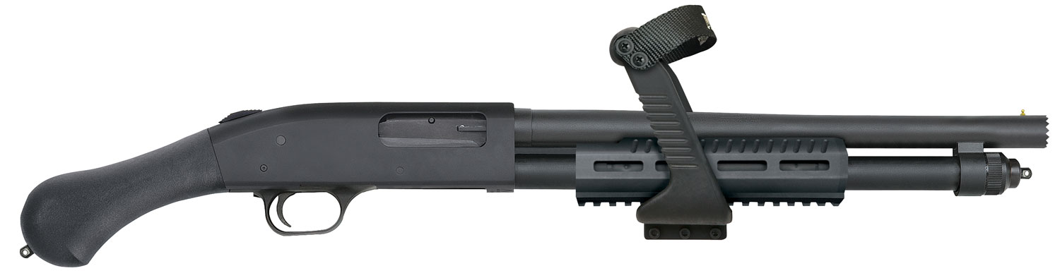 Mossberg 50647 590 Shockwave Shock ‘N’ Saw 12 Gauge 3″ 14.38″ 5+1 Blued Black Fixed Raptor Birdshead Grip