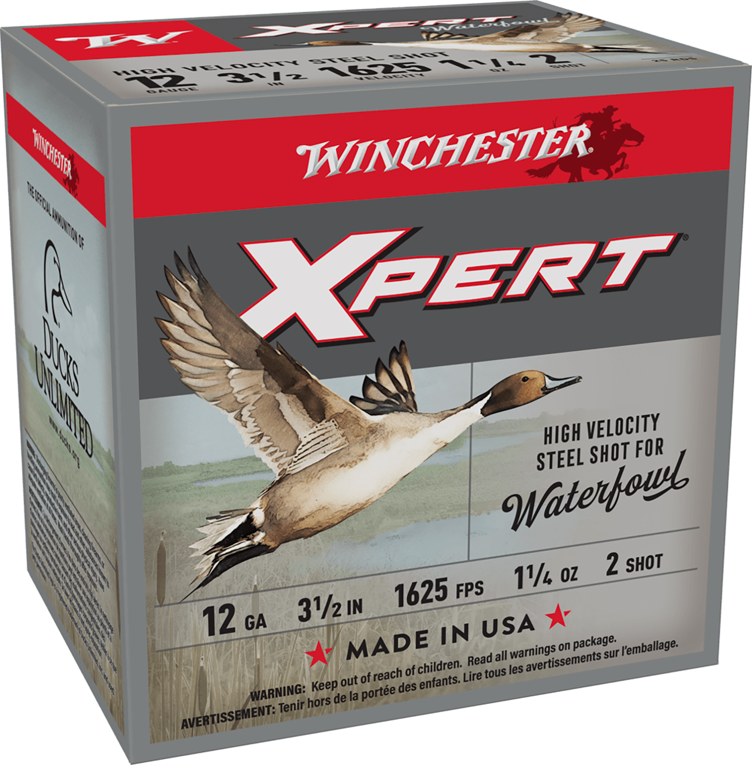Winchester Ammo WEX12LM2 Super X Xpert High Velocity 12Gauge 3.50″ 1 1/4oz 2Shot 25 Per Box/10 Case