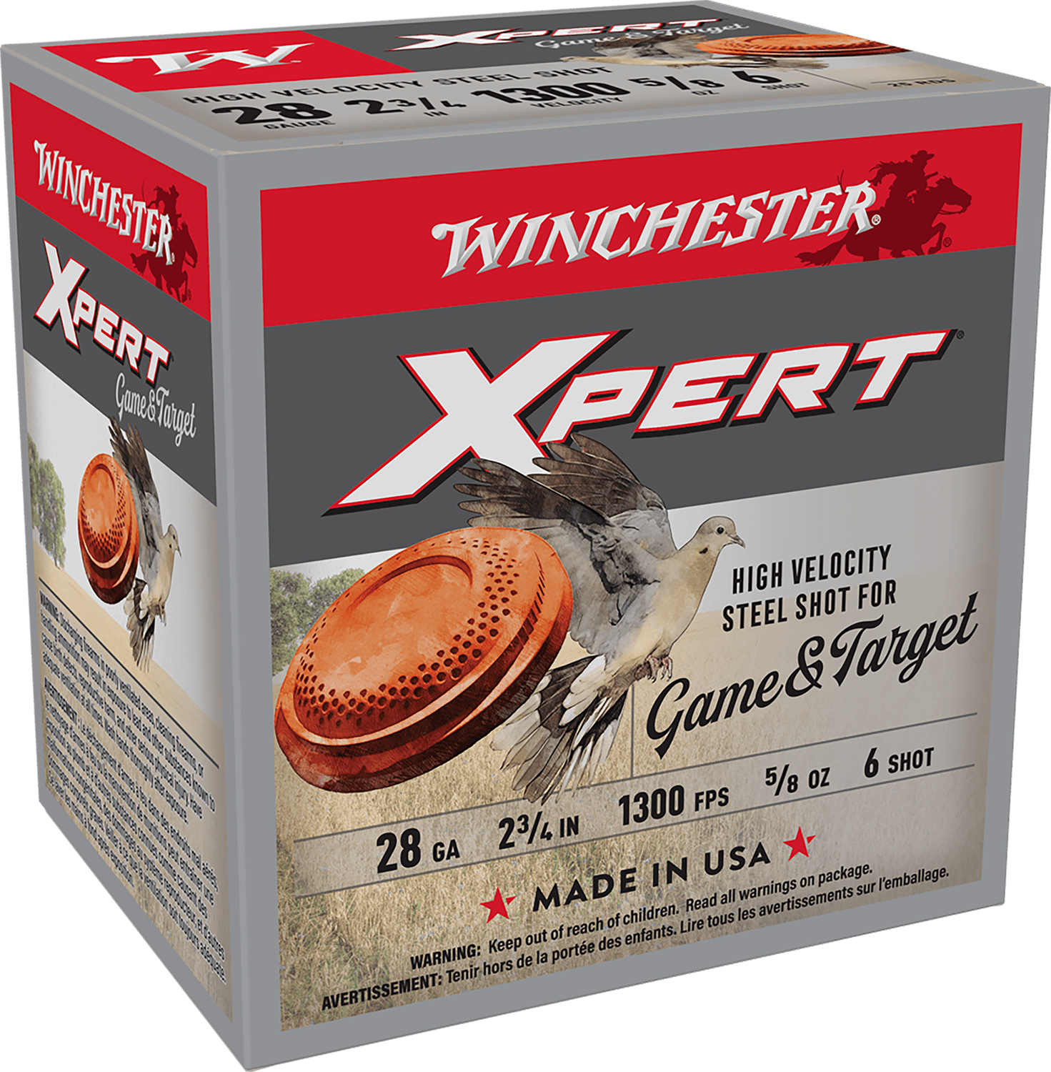 Winchester Ammo WE28GT6 Super X Xpert High Velocity 28Gauge 2.75″ 5/8oz 6Shot 25 Per Box/10 Case