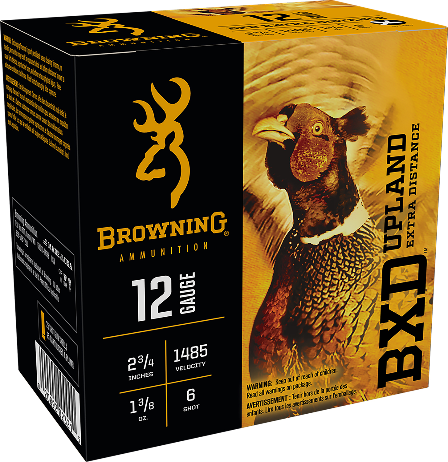 Browning Ammo B193511226 BXD Upland 12Gauge 2.75″ 1 3/8oz 6Shot 25 Per Box/10 Case
