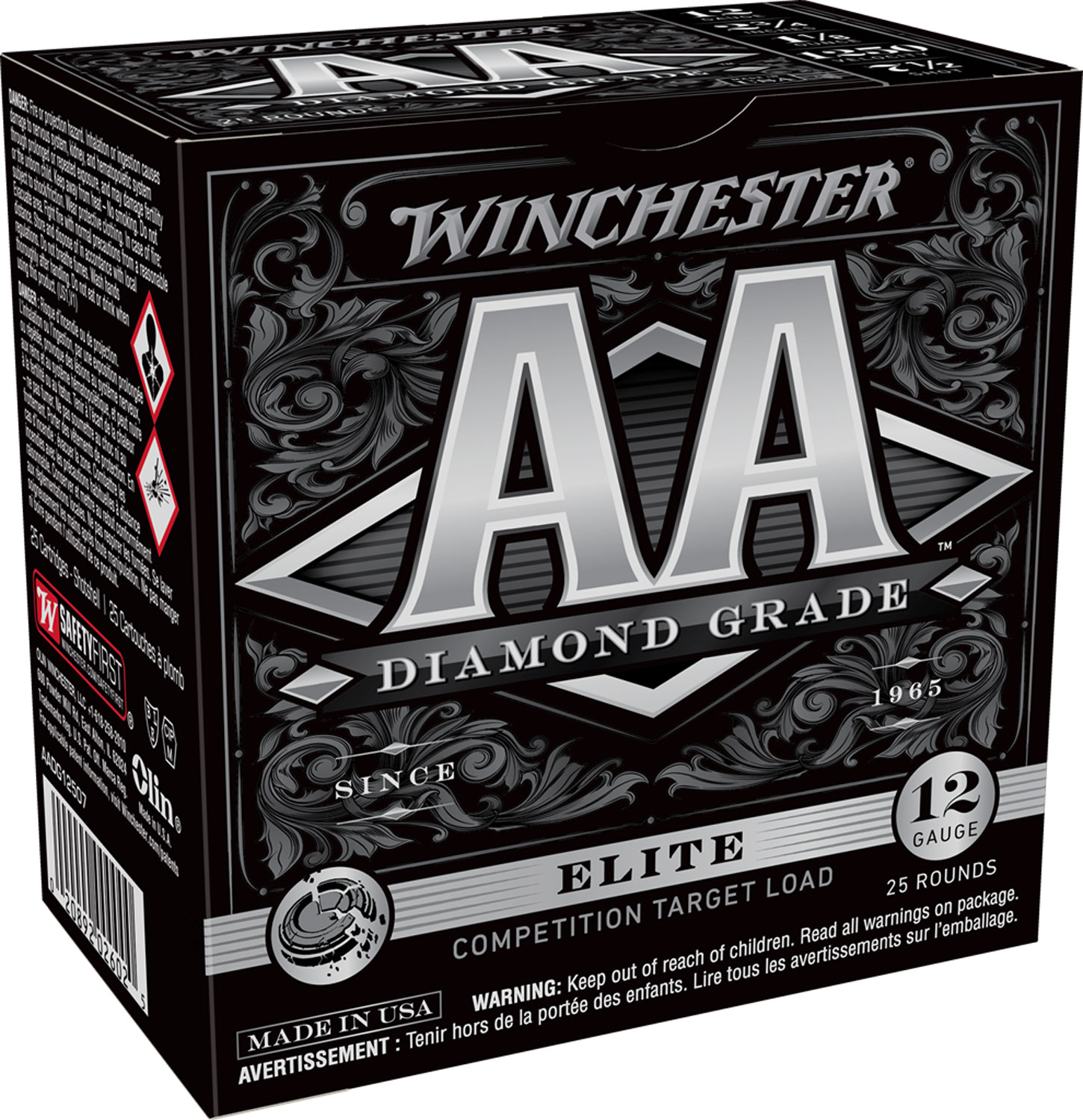 Winchester Ammo AADG12507 AA Diamond Grade 12Gauge 2.75″ 1 1/8oz 7Shot 25 Per Box/10 Case