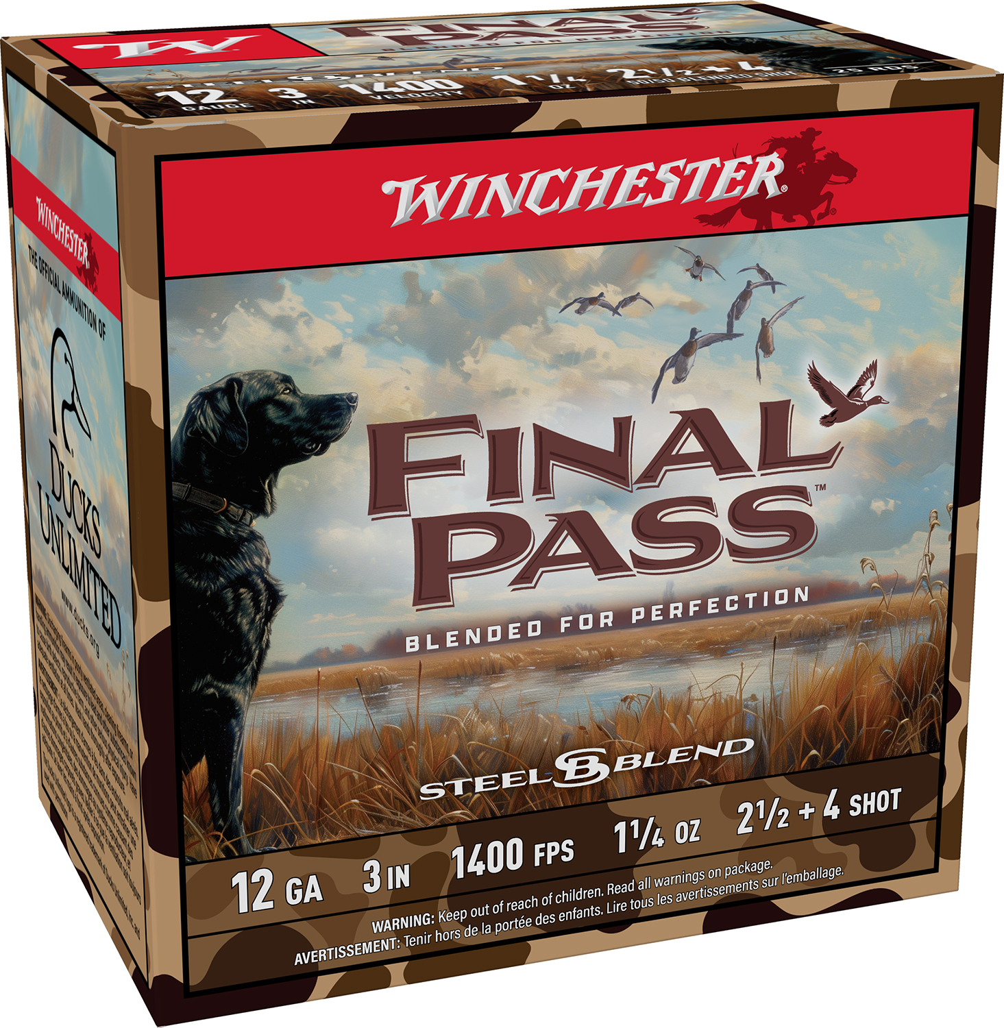 Winchester Ammo FP123254 Final Pass 12Gauge 3″ 1 1/4oz 2.5/4Shot 25 Per Box/10 Case