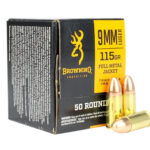 Browning Ammo B1918000939mm Luger 115gr Full Metal Jacket 50 Per Box/20 Case