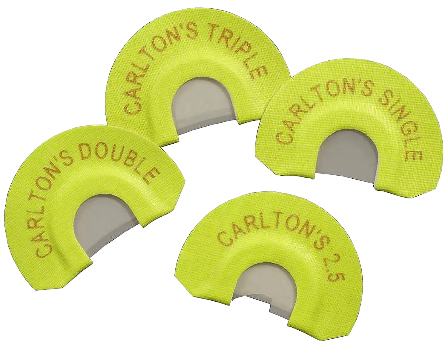 Wayne Carlton’s Calls 70314 Essential Elk  Diaphragm Call Single/Double/Triple/2.5 Reed Attracts Elk Yellow 4 Per Pkg