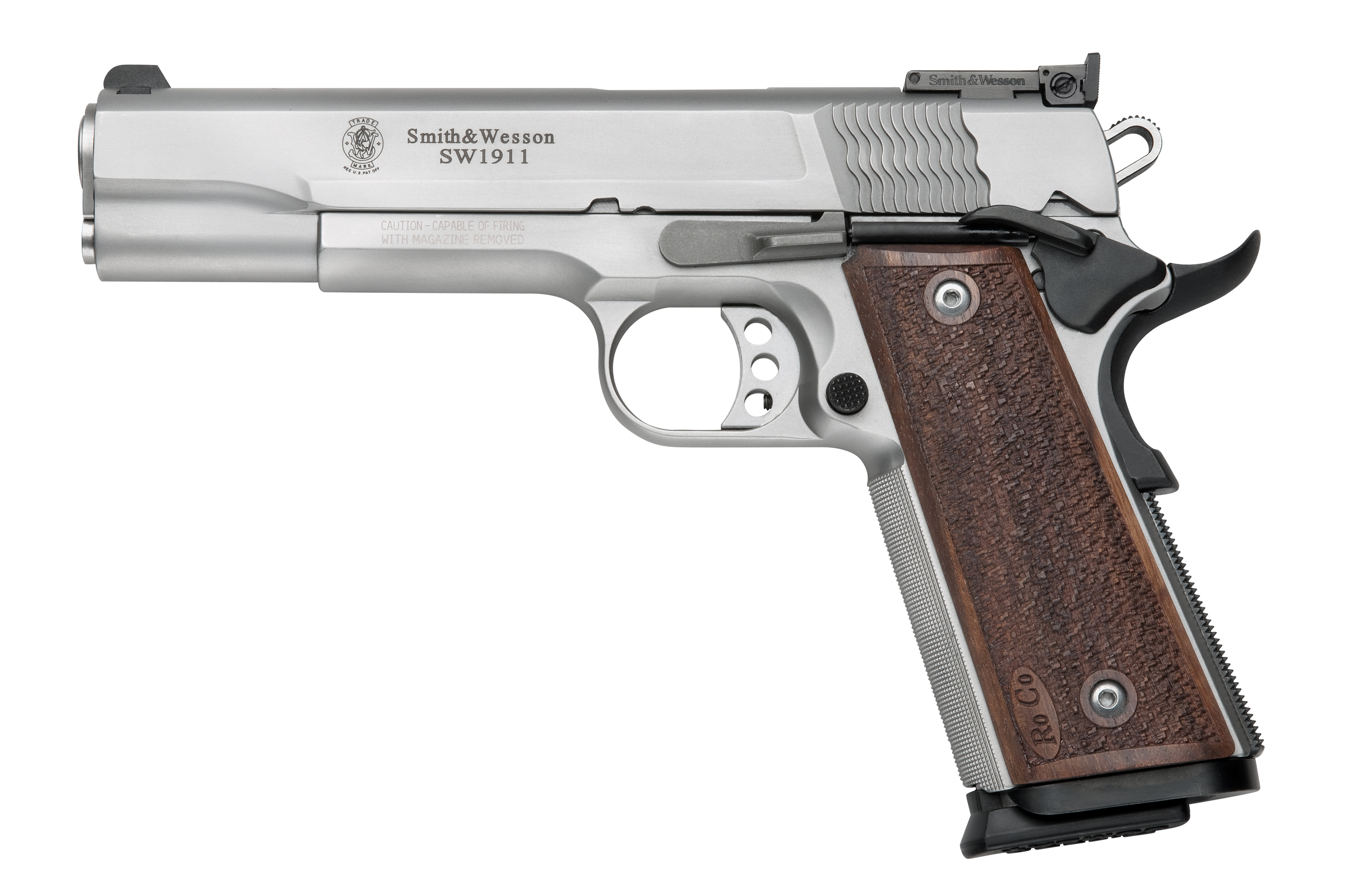 SMITH AND WESSON SW1911 9MM 10+1 5″ SS/WD AS #