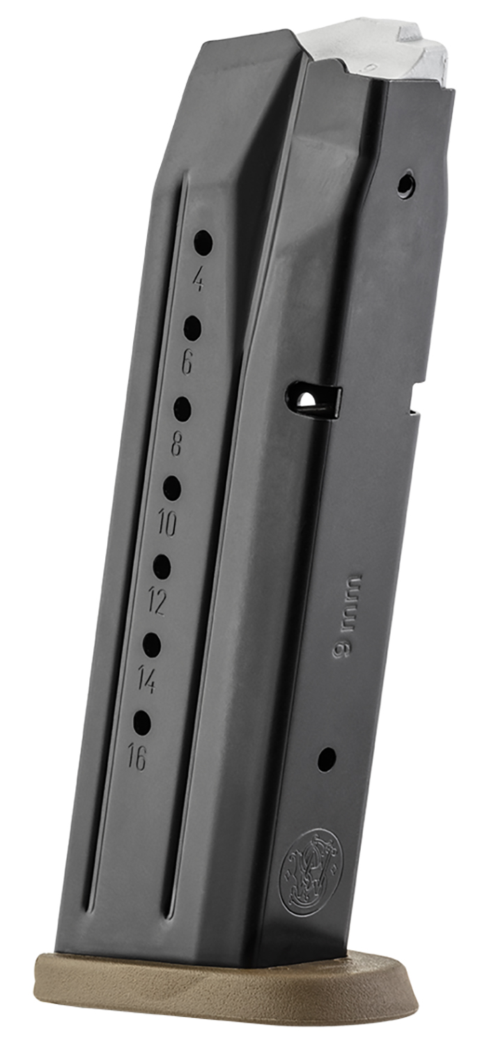 Smith & Wesson 3007345 M&P 17rd 9mmLuger Blued/Brown Floor Plate Steel