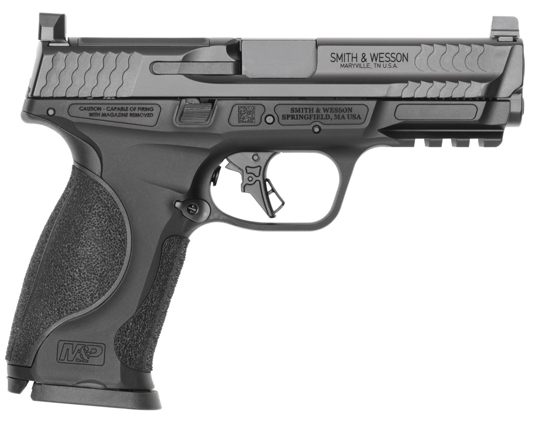 Smith & Wesson 14792 M&P9 M2.0 Metal Full Size 9mm Luger 17+1 4.25″ Black Armornite Stainless Steel Barrel & Optic Cut/Serrated Slide, Black Anodized Aluminum Frame w/Picatinny Rail, Interchangeable P