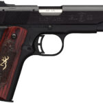 Browning 051851490 1911-22 Black Label Medallion Full Size Frame 22 LR 10+1, 4.25″  Target Crown Barrel, Matte Black Serrated Slide & Aluminum Frame w/Beavertail