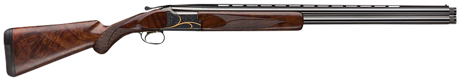 Browning 018117305 Citori Gran Lightning 12 Gauge 3″ 2rd 26″ Blued Barrels, Engraved Receiver With Gold Accents, American Black Walnut Stock With Lightening Style Grip
