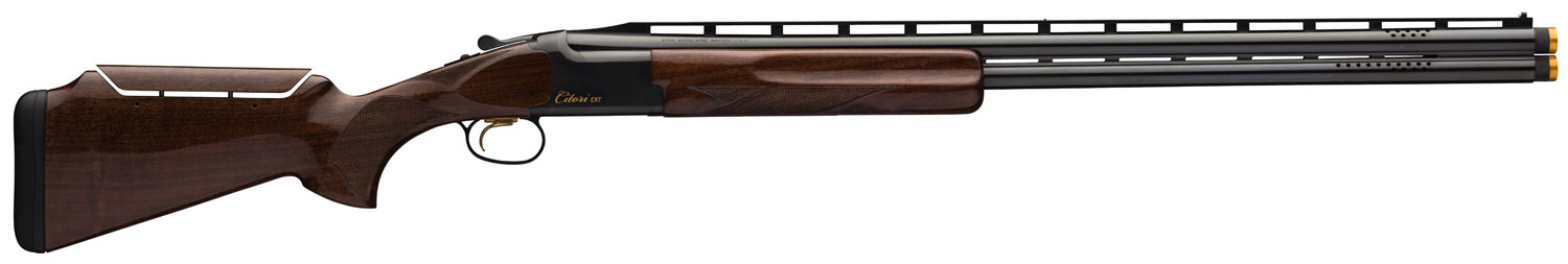 Browning 018075327 Citori CXT 12 Gauge 3″ 2rd 32″ Lightweight Ported Barrel, Gold Enhanced Receiver, American Black Walnut Monte Carlo Stock With Graco Adjustable Comb