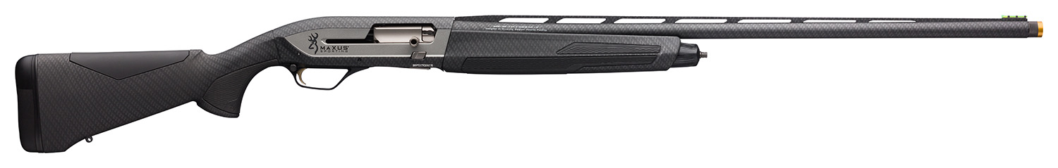Browning 011708304 Maxus II Sporting 12 Gauge with 28″ Barrel, 3″ Chamber, 4+1 Capacity, Carbon Fiber Dipped Metal Finish & Hydrographic Dip Carbon Fiber Black Synthetic Stock Right Hand (Full Size)