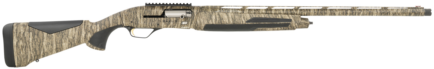 Browning 011748205 Maxus II All-Purpose Hunter 12 Gauge 3.5″ 4+1 (2.75″) 26″ Barrel, Mossy Oak Bottomland, Synthetic Stock with SoftFlex Cheek Pad, HiViz Magnetic Combo Sight, 4 Chokes Included