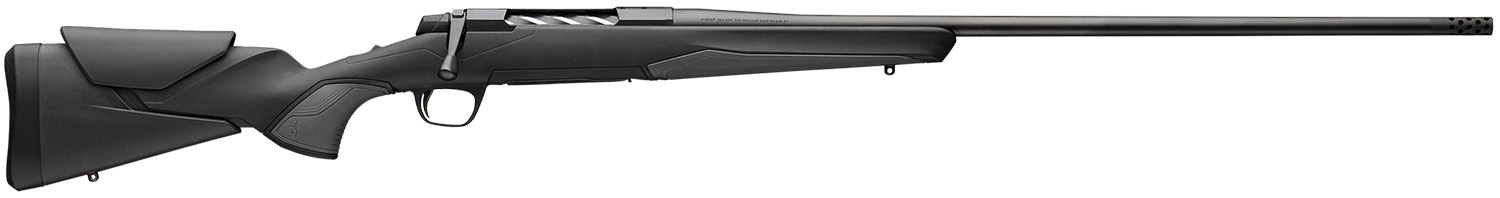 Browning 036003211 X-Bolt 2 Hunter Full Size 243 Win 4+1 22″ Matte Black Threaded Sporter Barrel, Matte Black Drilled & Tapped Steel Receiver, Black Adjustable Vari-Tech w/Grip Module Synthetic Stock