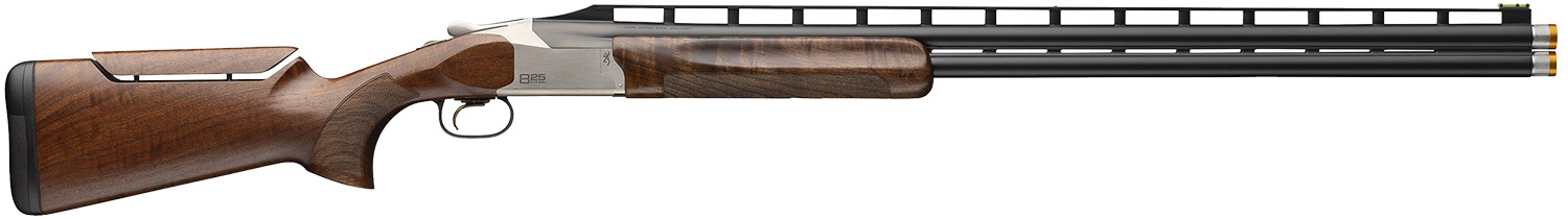 Browning 0183254002 Citori 825 Trap 12 Gauge Break Open 2.75″ 2rd 32″ Polished Blued Over/Under Vent Rib Barrel, Silver Nitride Stainless Steel Receiver, Adjustable Comb Gloss Black Walnut Stock