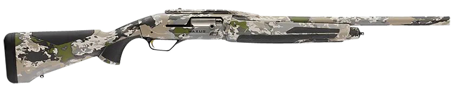 Browning 011753321 Maxus II 12 Gauge 3″ 4+1 22″ Fully Rifled Barrel, Ovix Camo, Synthetic Furniture with Overmolded Grip Panels, Weaver Style Scope Mount