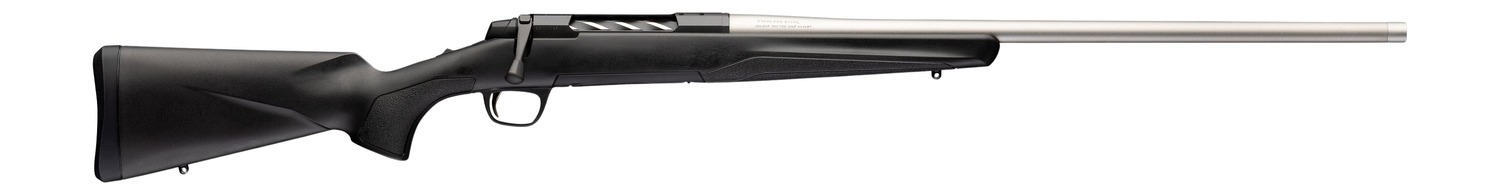 Browning 036115294 X-Bolt 2 Special LR Full Size 6.5 PRC 3+1 24″ Matte Stainless Threaded Barrel, Matte Stainless Steel Drilled & Tapped Receiver, Black Adj Comb & LOP Synthetic Stock Right Hand