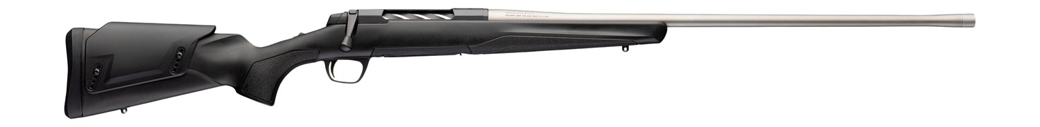 Browning 036118298 X-Bolt 2 Western Hunter Special Full Size 7mm PRC 3+1 24″ Matte Stainless Threaded Barrel, Matte Stainless Steel Drilled & Tapped Receiver, Black Adj Comb Synthetic, Stock Right Han