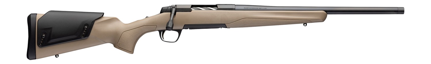Browning 036119218 X-Bolt 2 Western Hunter Special LR 308 Win 4+1 18″ Matte Blued Steel Threaded Barrel, Drilled & Tapped Receiver, Flat Dark Earth Adj Comb Synthetic Stock