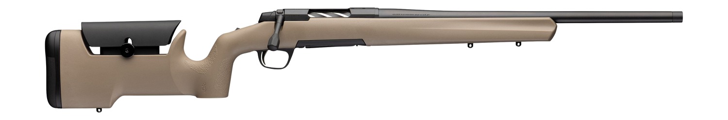 Browning 036121218 X-Bolt 2 Special Max LR SPR 308 Win 4+1 18″ Matte Black Heavy Sporter Threaded Barrel, Matte Black Steel Drilled & Tapped Receiver, Flat Dark Earth/Black Adjustable Max Synthetic St