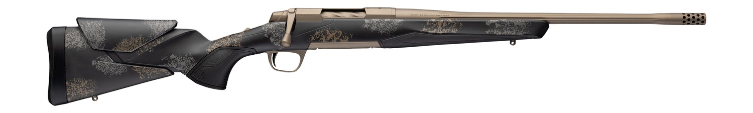 Browning 036143282 X-Bolt 2 Speed SPR HD Full Size 6.5 Creedmoor 4+1 18″ Burnt Bronze Cerakote Fluted Threaded Barrel, Burnt Bronze Cerakote Steel Drilled & Tapped Receiver, Bronze/Gray Camo Adj Vari-