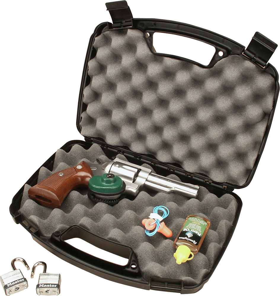 MTM Case-Gard 80740 Single Handgun Case 13″ Black Handgun Polypropylene