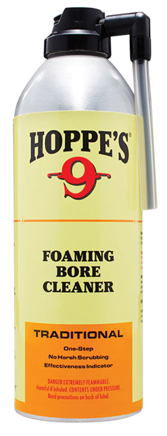 Hoppe’s 908 No. 9 Bore Cleaner Foam Style Cleaner Removes Copper & Powder Residue 12 oz. Spray Bottle