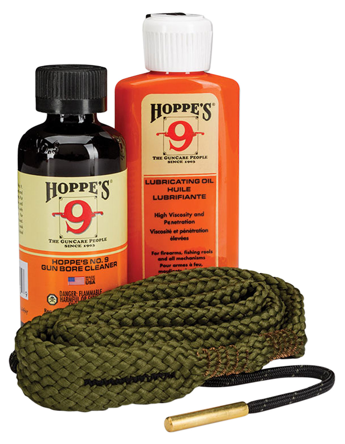 Hoppe’s 110045 1-2-3 Done Cleaning Kit 45 Cal Pistols (Clam Package)