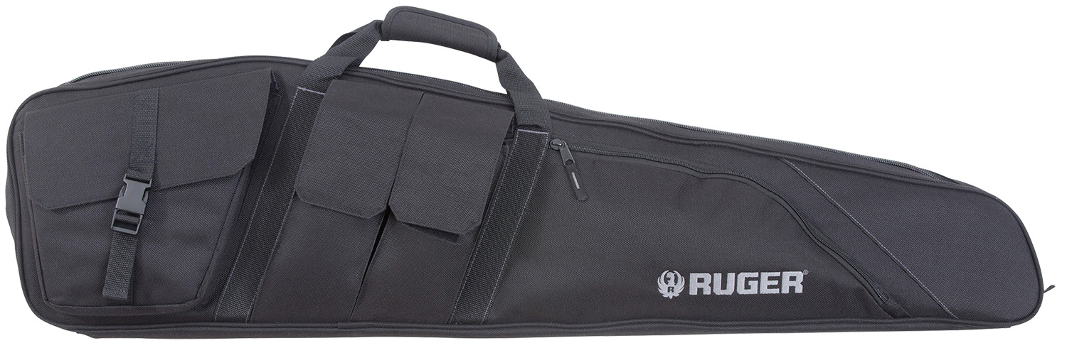 Ruger 27932 Defiance Tactical Rifle Case 42″ Black Endura with Ruger Logo, Carry Handle, Knit Lining, Mag Pocket, Accessory Pockets & Lockable Zipper