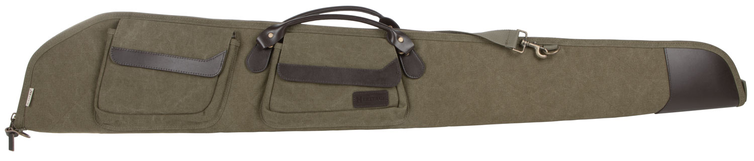 Heritage Cases 54352 North Platte Shotgun Case Olive Canvas/Leather 52″