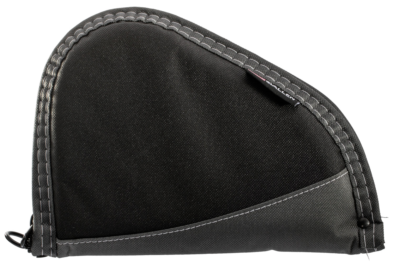Allen 4448 Deluxe Handgun Case Black w/Gray Trim, Foam Padding, Non-Absorbent Lining & Lockable Zipper 8″ L