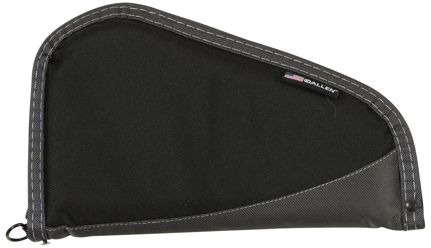 Allen 44411 Deluxe Handgun Case Black w/Gray Trim, Foam Padding, Non-Absorbent Lining & Lockable Zipper 11″ L