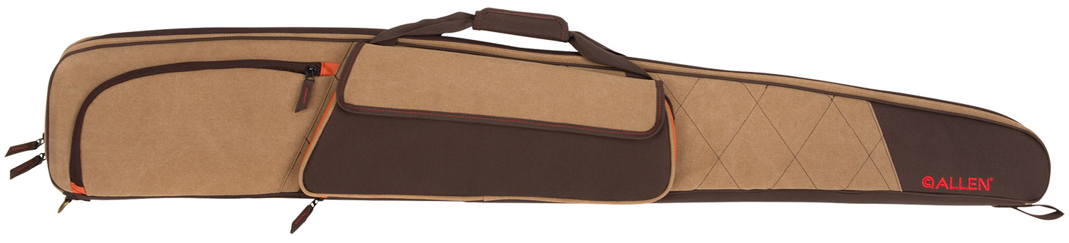 Allen 82152 Humbolt Shotgun Case Tan w/Brown Panels & Trim Cotton/Endura 52″ Long Shotgun