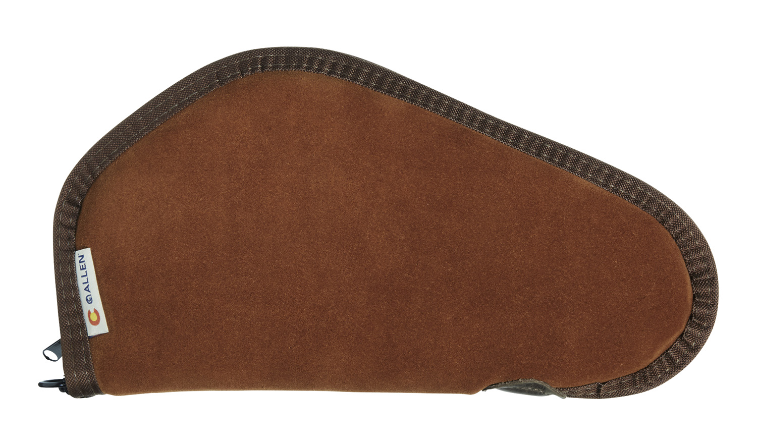 Heritage Cases 8611 Handgun Case Brown Suede w/Black Trim, Faux Sherpa Lining & Foam Padding, Lockable Zippers 11″ L