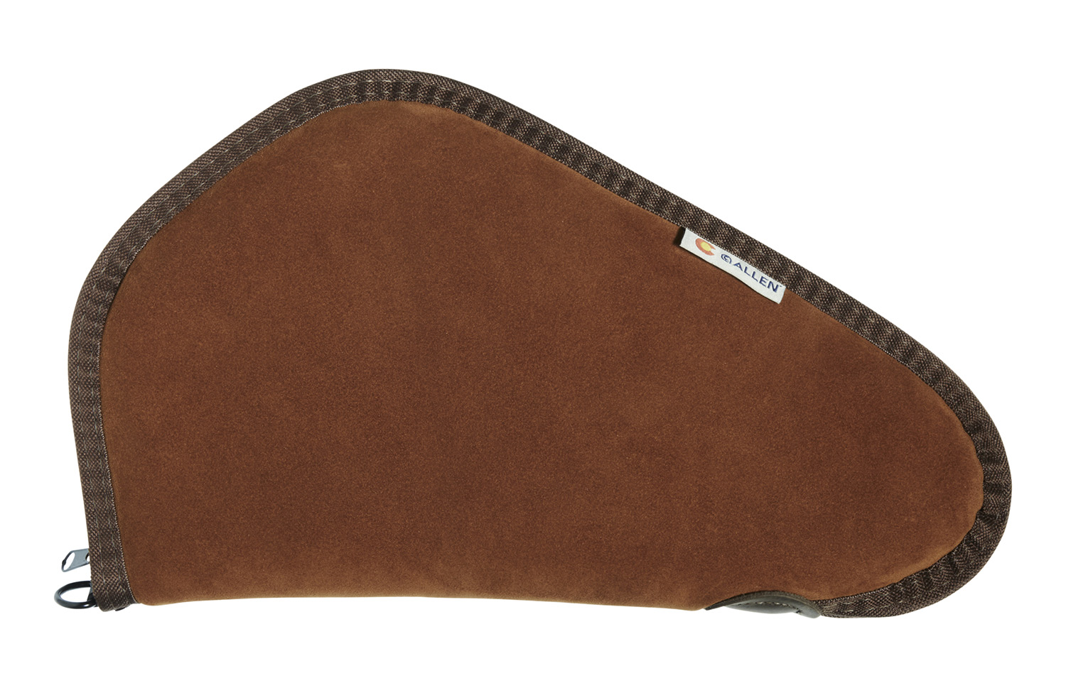 Heritage Cases 8613 Handgun Case  Brown Suede w/Black Trim, Faux Sherpa Lining & Foam Padding, Lockable Zippers 13″ L