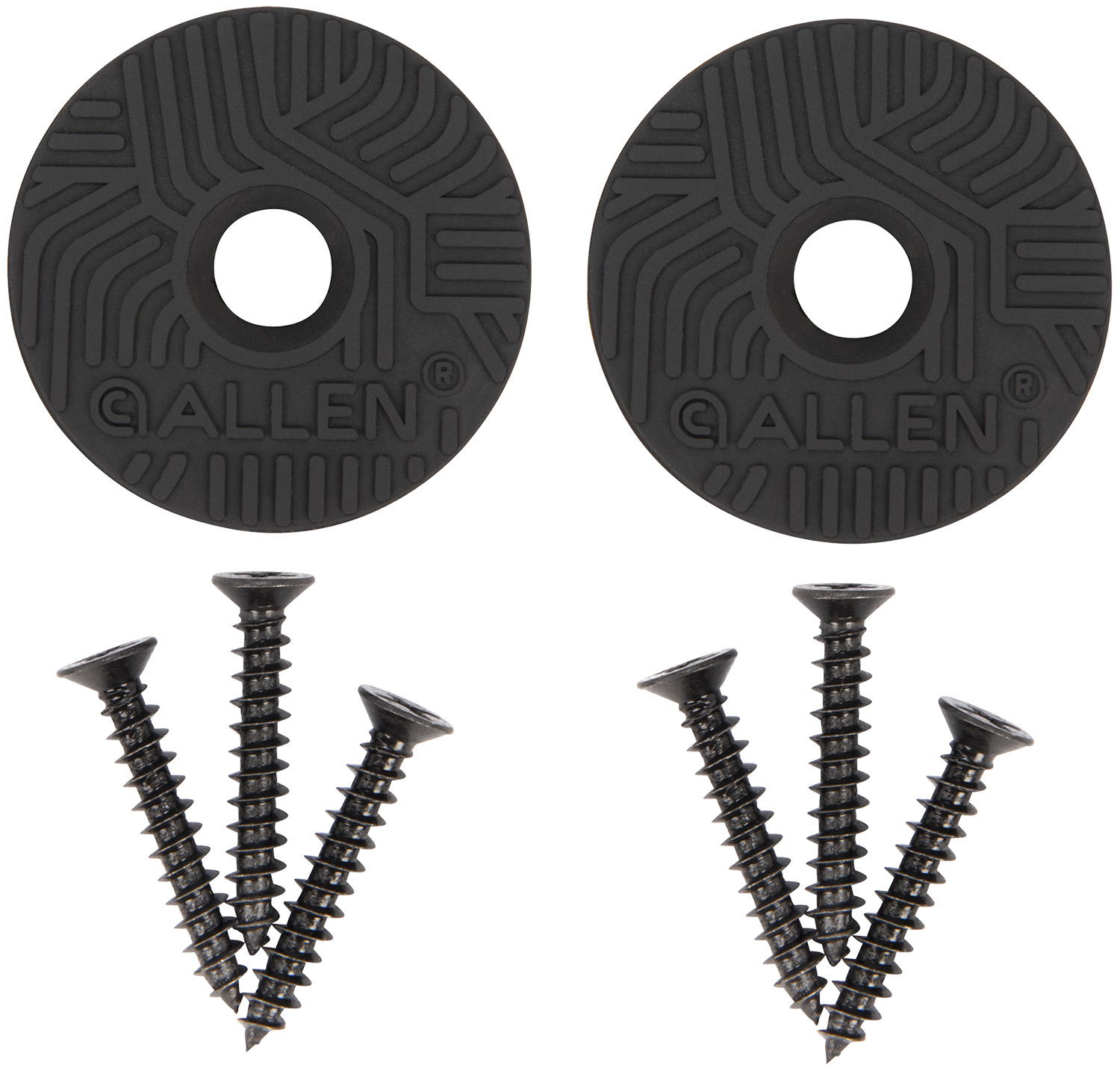 Allen 5649 Disc Gun & Tool Magnet Set Black Metal Screw On 2 pk