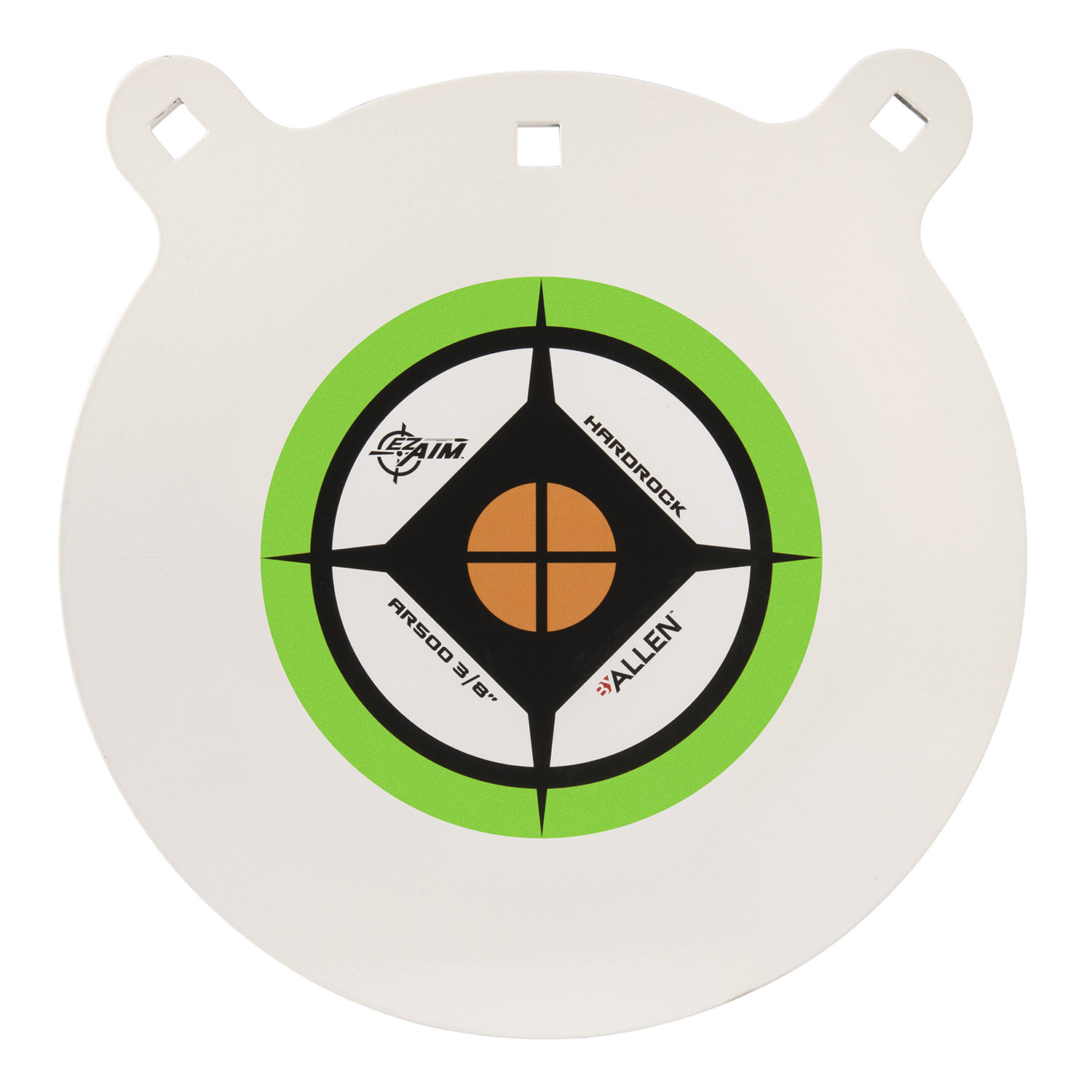 EZ-Aim 15599 Hardrock 12″ AR500 Steel Gong Shooting Target .38″ Thickness Black / Green / White