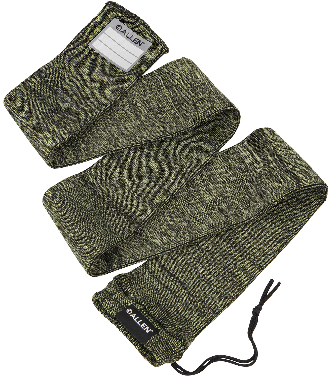 Allen 13171 Stretch Knit Gun Sock Green Silicone-Treated Knit w/Custom ID Labeling Holds Rifles with Scope or Shotguns 52″ L x 3.75″ W Interior Dimensions