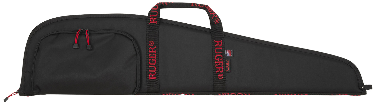 Ruger 27140 Rifle Case  40″ Black Endura w/ Red Ruger Logo Accessory Pocket & Foam Padding