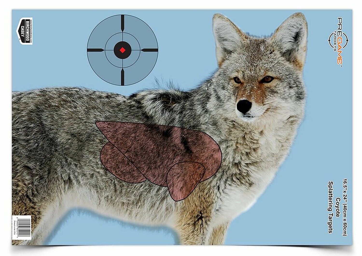 Birchwood Casey 35405 Pregame Coyote Paper Hanging Rifle 16.50″ x 24″ Impact Enhancement Yes 3 Per Pkg