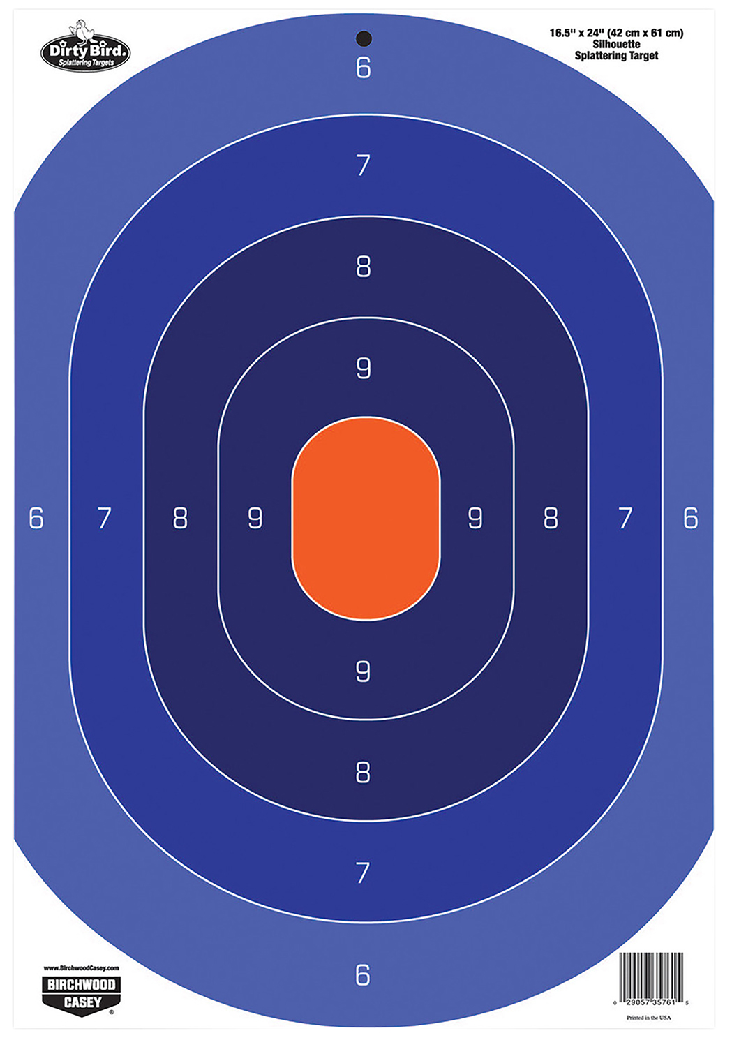 Birchwood Casey 35763 Dirty Bird Silhouette Tagboard Target 16.50″ x 24″ 3 Per Pkg