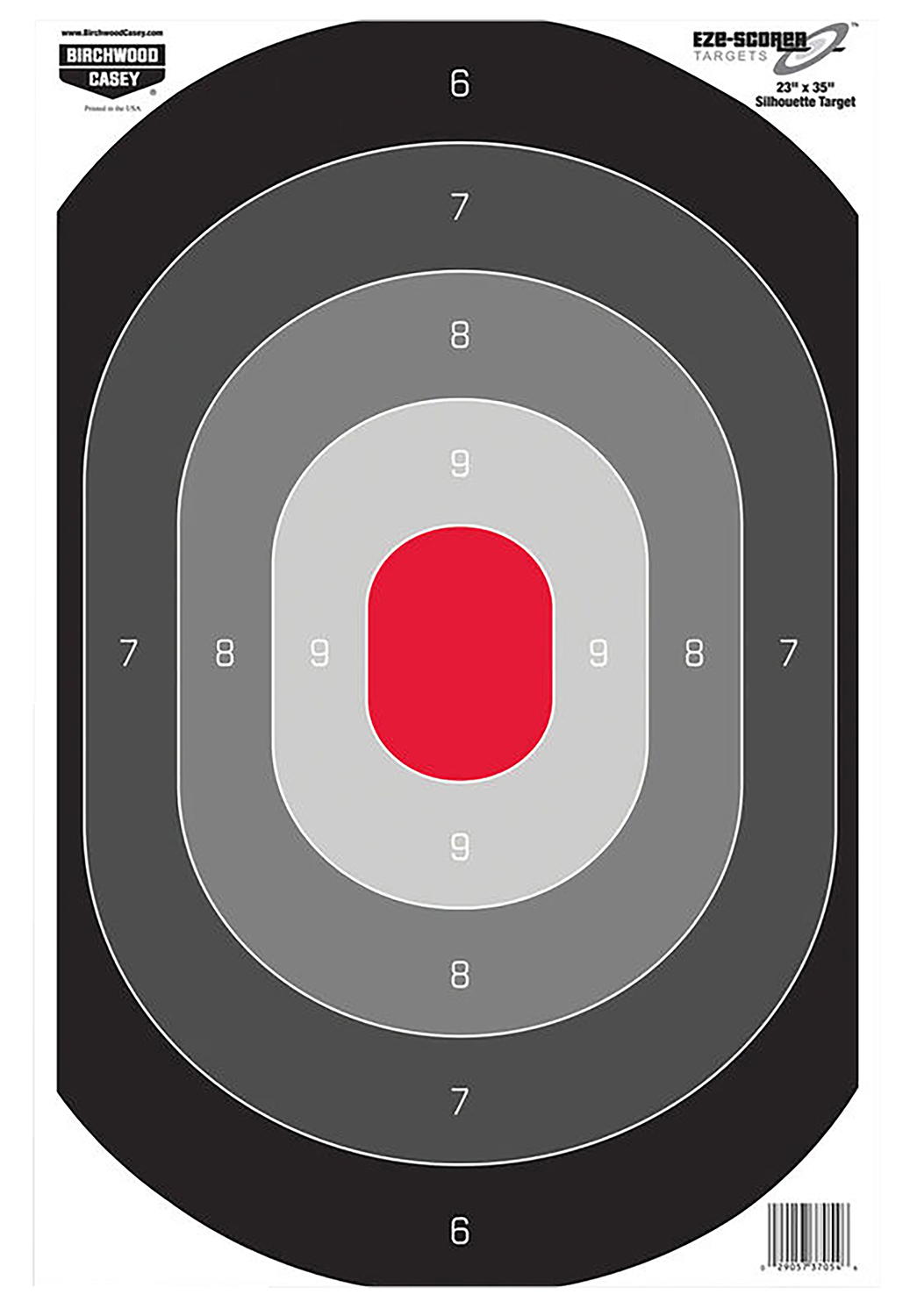 Birchwood Casey 37054 EZE-Scorer Silhouette Paper Target 23″ x 35″ 100 Per Pkg