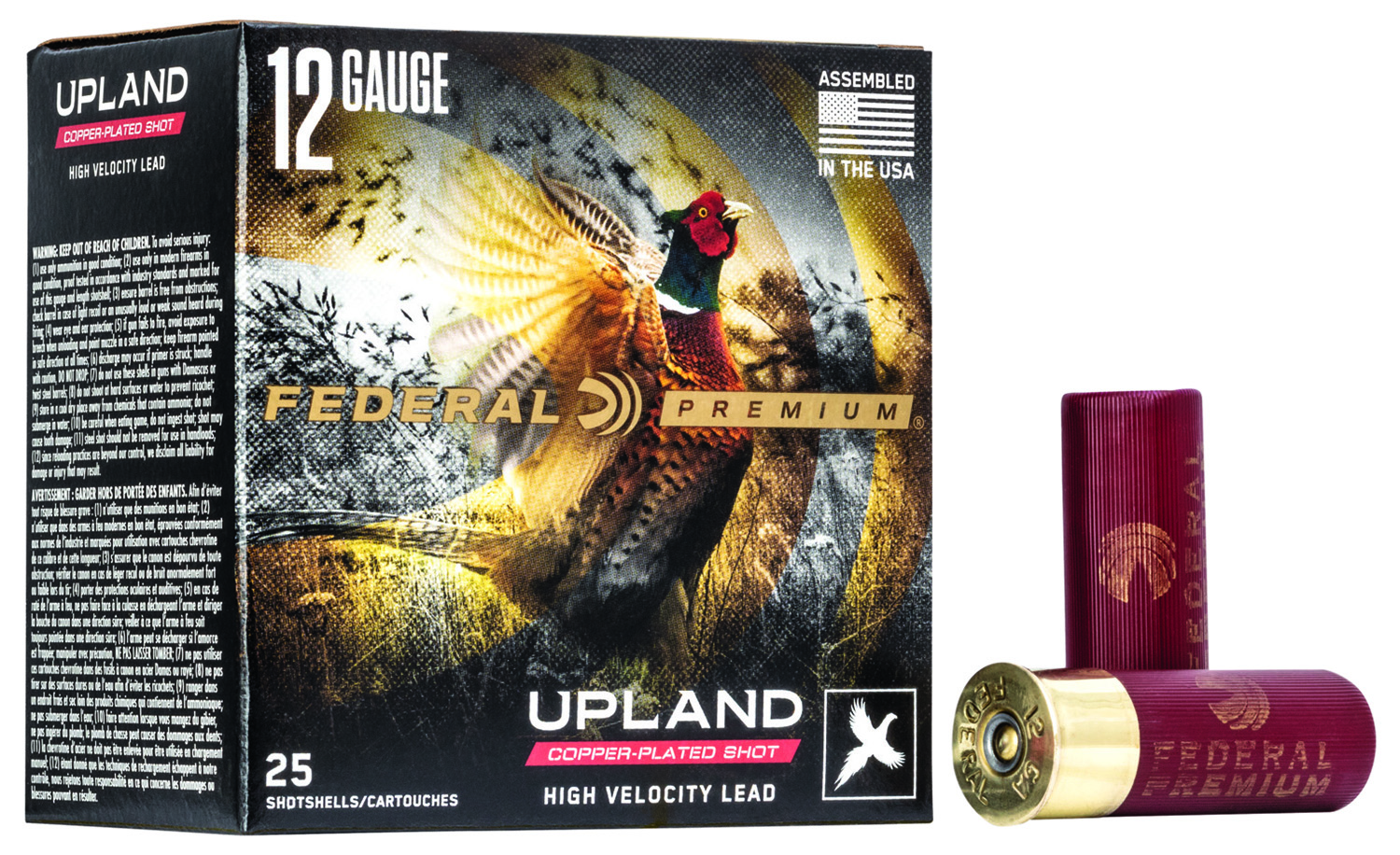 Federal P1385 Premium Wing-Shok High Velocity 12Gauge 2.75″ 1 3/8oz 5Shot 25 Per Box/10 Case